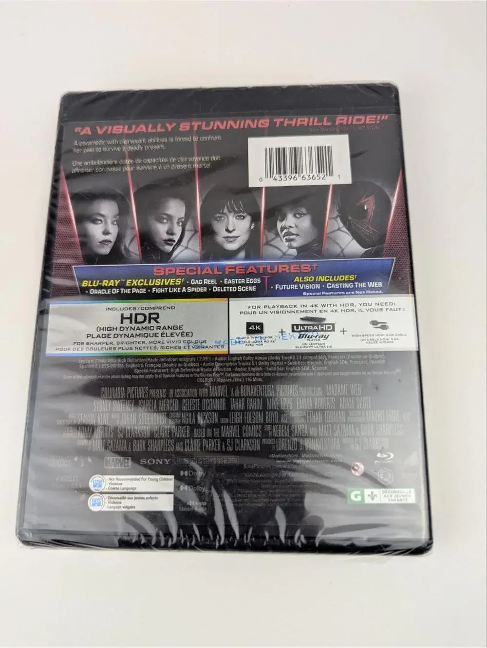 Madame Web 4K Ultra HD Blu-ray with Special Features and HDR Sony - Picture 3 of 3